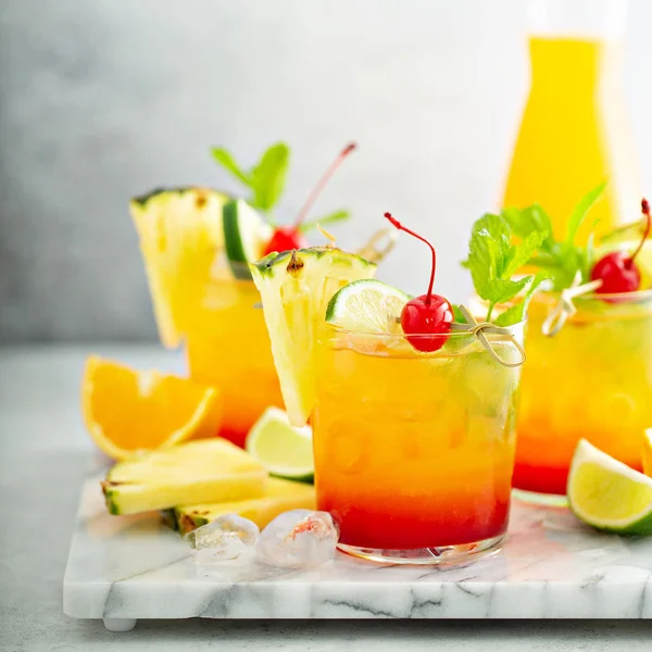 Tequila sunrise cocktail