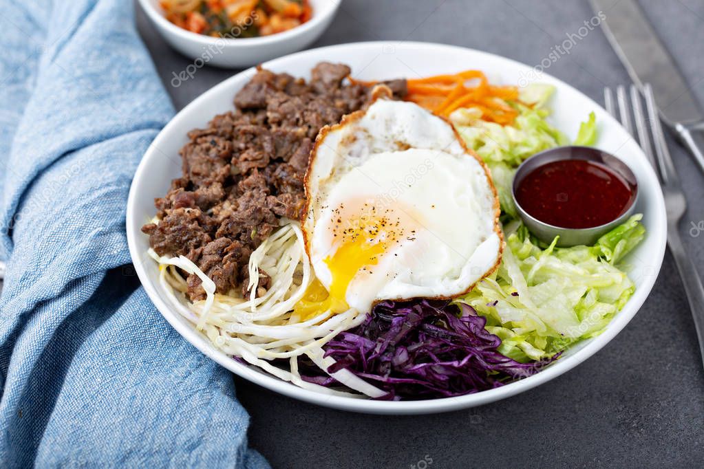 Traditional korean bibimbap