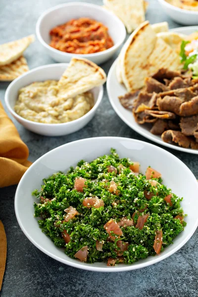 Domates ve kuskus ile Maydanoz tabbouleh