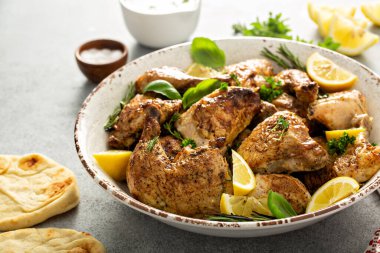 Limonlu sarımsaklı tavuk.