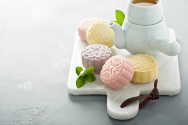 Sonbahar ortası festivali için ay çöreği.