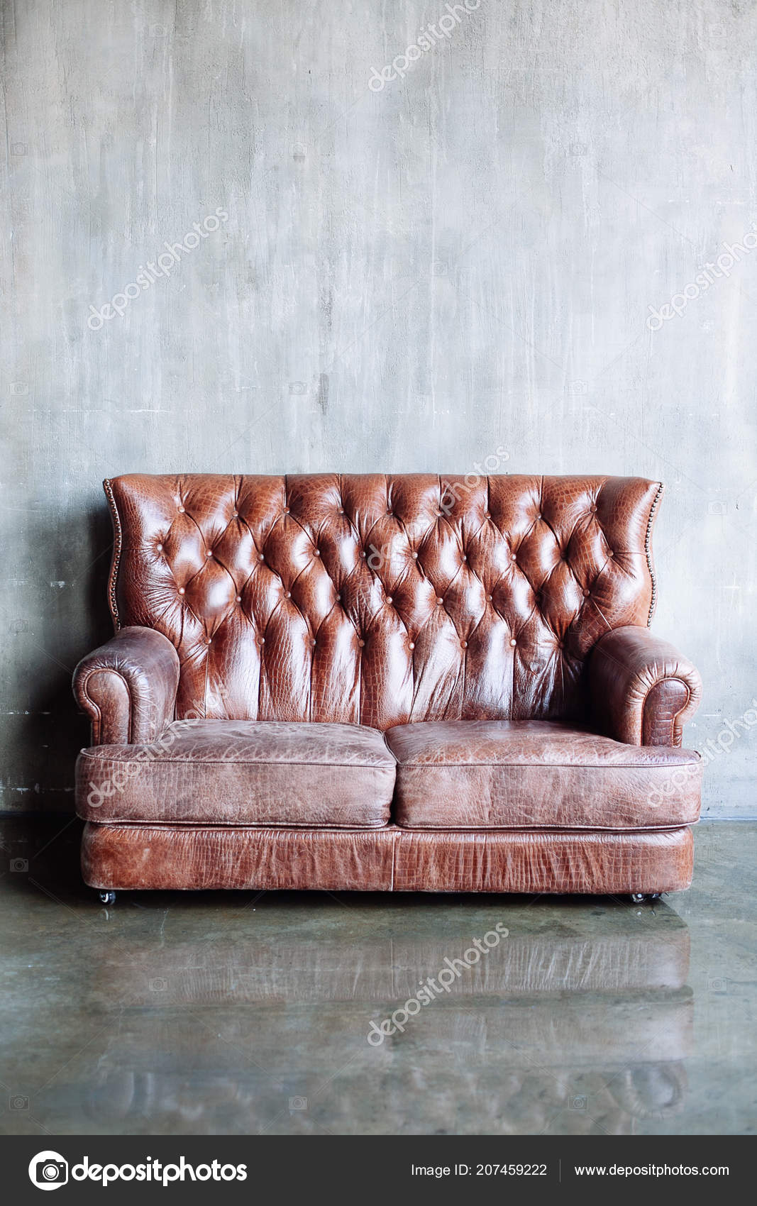 Beautiful Living Room Vintage Style Leather Sofa Stock Photo Beautiful Living Room Vintage Style Leather Sofa Stock Photo