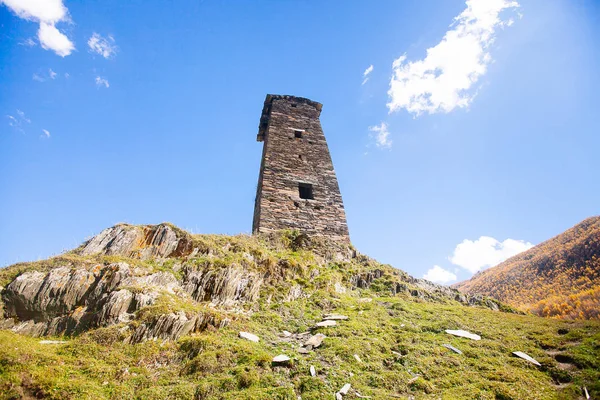 Ushguli Vesnice Typickými Staré Věže Dědictví Unesco Regionu Svaneti Georgia — Stock fotografie