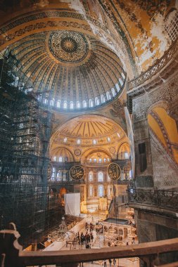 Ayasofya (Ayasofya) İstanbul, Türkiye, Bizans mimarisi, kent simgesi ve mimari dünya harikası