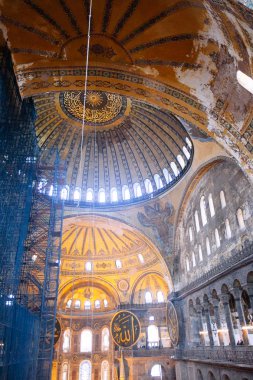 Ayasofya (Ayasofya) İstanbul, Türkiye, Bizans mimarisi, kent simgesi ve mimari dünya harikası