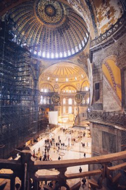 Ayasofya (Ayasofya) İstanbul, Türkiye, Bizans mimarisi, kent simgesi ve mimari dünya harikası