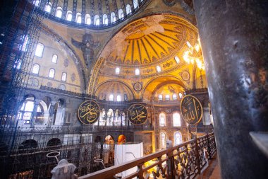 Ayasofya (Ayasofya) İstanbul, Türkiye, Bizans mimarisi, kent simgesi ve mimari dünya harikası