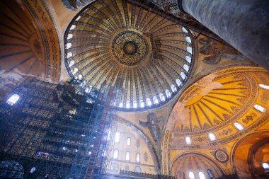 Ayasofya (Ayasofya) İstanbul, Türkiye, Bizans mimarisi, kent simgesi ve mimari dünya harikası