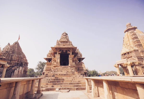 Grupo Monumentos Khajuraho Templos Hindus Jainistas Madhya Pradesh Índia — Fotografia de Stock