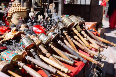 Nepal dili bir piyasaya, Katmandu, Nepal sunulan Hatıra Eşyası
