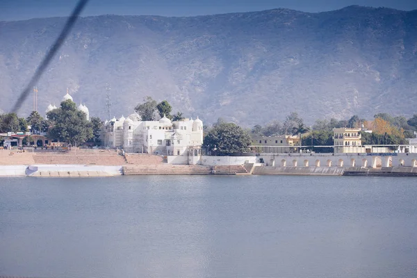 Widok Miasta Puszkar Rajasthan Jednym Najświętszych Miast Indiach — Zdjęcie stockowe