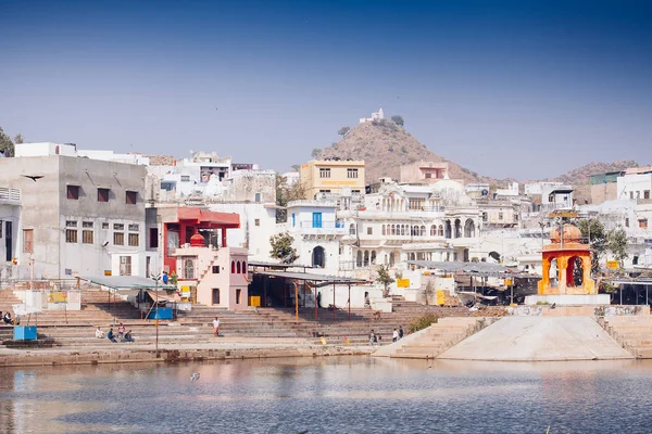 Veduta Della Città Pushkar Rajasthan Una Delle Città Più Sacre — Foto Stock