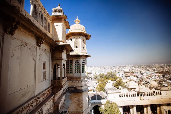 Vista Aérea Cidade Udaipur Rajasthan Índia — Fotografia de Stock