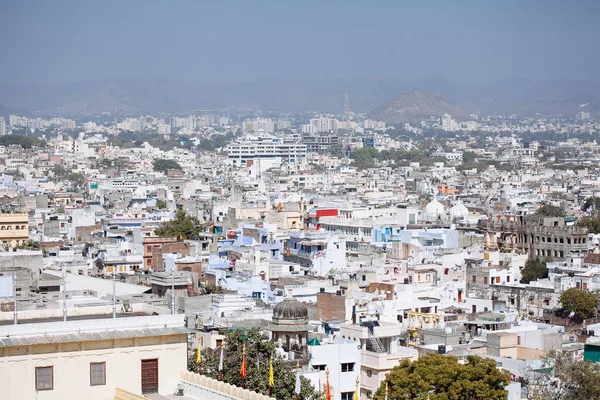 Vista Aérea Cidade Udaipur Rajasthan Índia — Fotografia de Stock