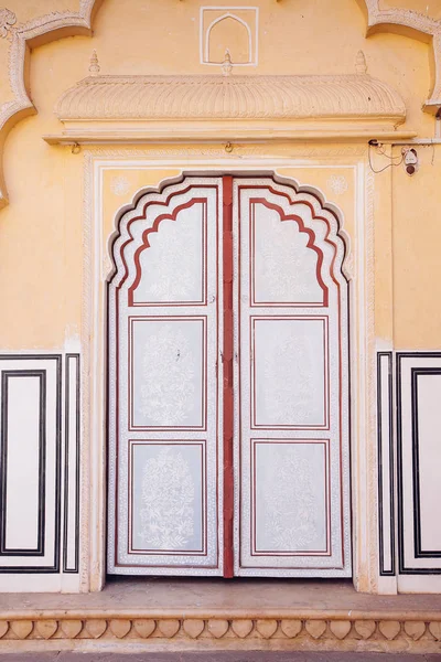 Staré Dveře Hawa Mahal Hawa Mahal Palác Větrů Džajpur Rádžasthán — Stock fotografie