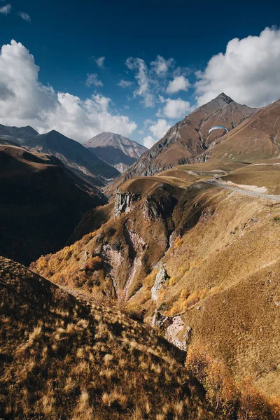 Les Montagnes Géorgie Automne Région Kazbegi — Photo