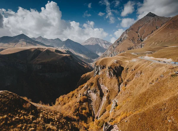 Las Montañas Georgia Otoño Región Kazbegi — Foto de Stock