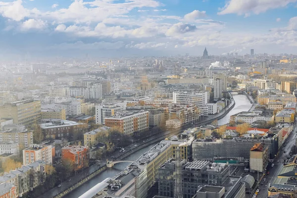 Moskauer Stadtpanorama aus der Luft — Stockfoto