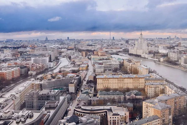 Moskauer Stadtpanorama aus der Luft — Stockfoto