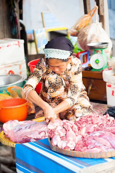 Vietnam, Mekong Deltası 28 Ocak: Tanımlanamayan Vietnamhalkı — Stok fotoğraf