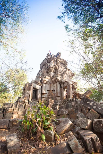 Wat ek phnom templom közelében a battambang, Kambodzsa — Stock Fotó