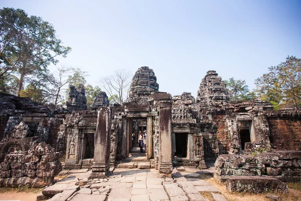 Banteay kdei i siem reap, Kambodja Stockbild