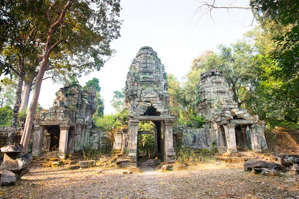 Preah Khan templom (12. század) az Angkor Wat (Siem-Re romjai — Stock Fotó