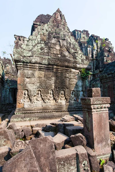 Preah Khan templom (12. század) az Angkor Wat (Siem-Re romjai — Stock Fotó