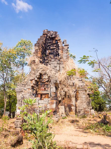 Prasat Banan temple au Cambodge à Battambang. — Photo