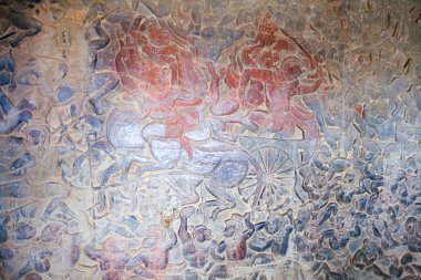 Taş Oyma, Angkor wat de duvarda her yerinde.