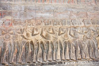 Taş Oyma, Angkor wat de duvarda her yerinde.