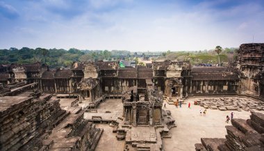 Angkor Wat Tapınağı yakınındaki Siem Reap, Kamboçya.