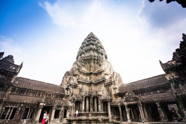 Angkor Wat Tapınağı yakınındaki Siem Reap, Kamboçya.