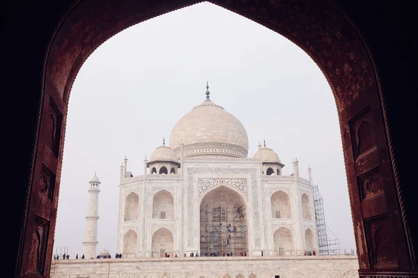 Vue sur le taj mahal, l'agra, l'uttar pradesh, l'Inde — Photo