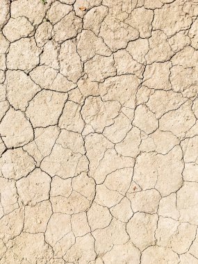 Kurumuş çatlamış toprak zemin dokusu arka planı