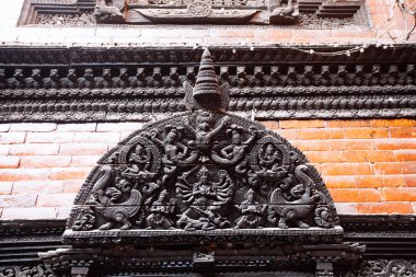 Katmandu, Nepal - 8 Şubat 2017: Kumari Sarayı 