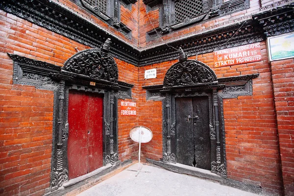 Kathmandu, Nepal - February 8, 2017: The Palace of Kumari — Stock Photo, Image