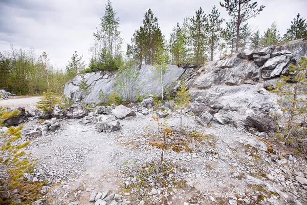 Marble Canyon Ruskeala. Region Sortavala v Karelii — Stock fotografie