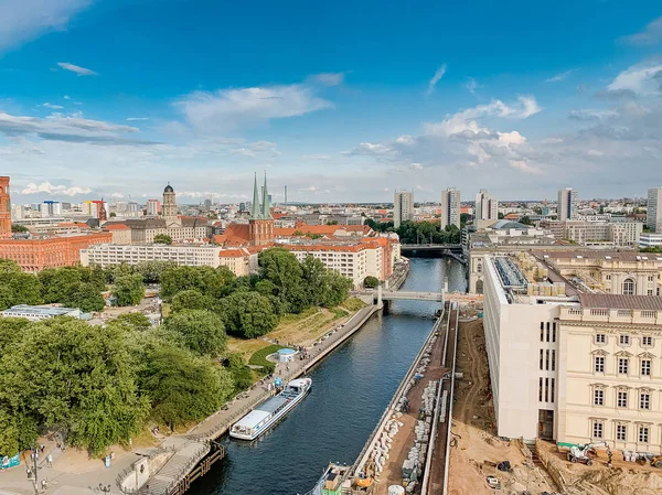 Skyline aerial view of Berlin city, Germany. — Stock Photo, Image