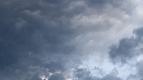 Természet Környezet Sötét Felhő Vihar Hurrikánfelhők — Stock videók