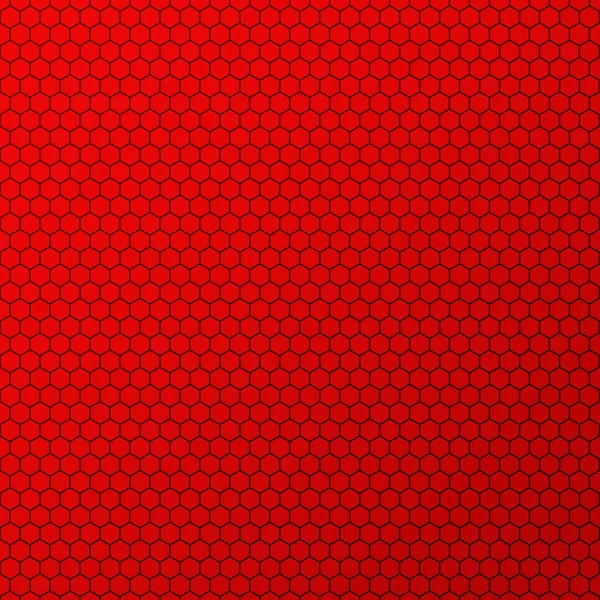 Red honeycomb design abstract background.