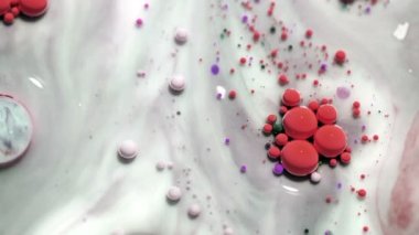 Akrilik doku mermer desenli. Soyut renkli boya mürekkep. Akrilik boya ve süt kabarcıkları. 