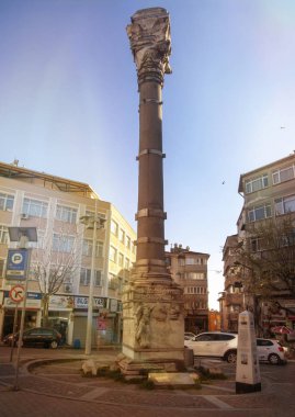 Markianos sütun (Türkçe: Kzta) unvanıyla bir anıt, Fatih, Istanbul 
