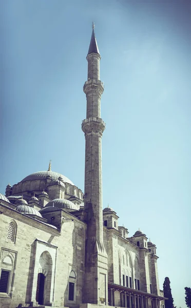 法提赫清真寺 征服者清真寺 在法提赫区 伊斯坦布尔 土耳其 庭院外景 — 图库照片