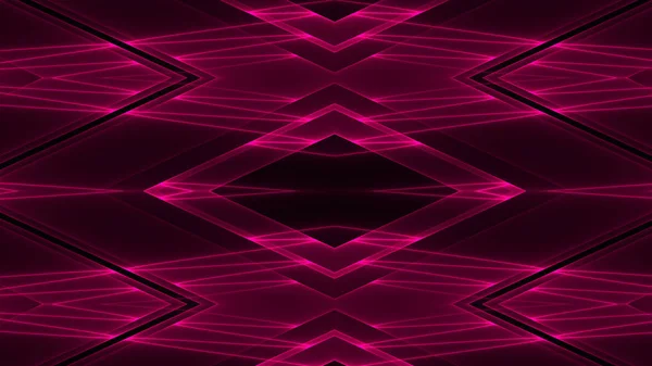 Abstrakte Futuristische Science Fiction Hintergrund Mit Rot Gefärbten Glühenden Geometrischen — Stockfoto