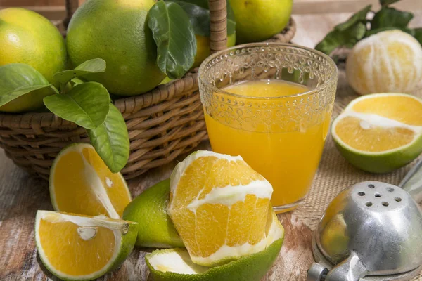 Bogaty Sok Pomarańczowy Citrus Sinensis — Zdjęcie stockowe
