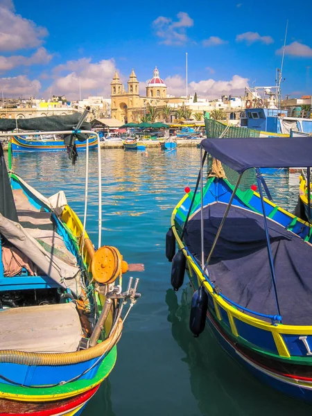 Barche portuali mediterranee — Foto Stock