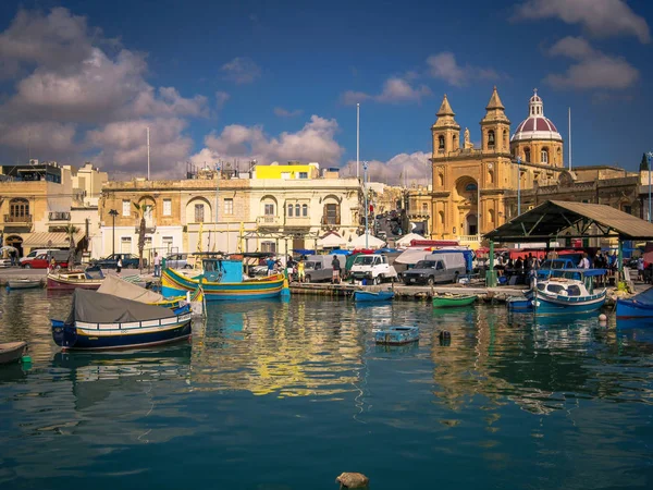 Barche portuali mediterranee — Foto Stock