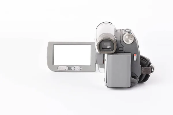 Video Camera White Isolated Background — Stock Photo, Image