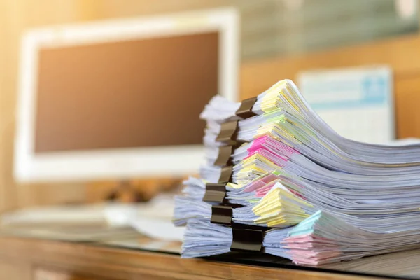 Documents Importants Placés Sur Bureau Bureau — Photo